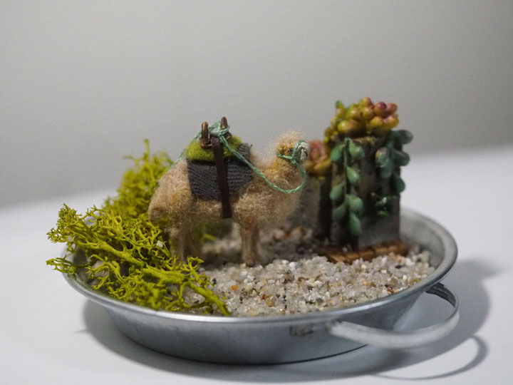 樹脂粘土で作ったラクダ