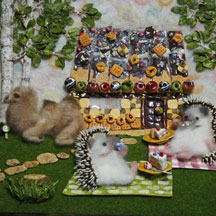 「のんびり」グループ展で展示した大作